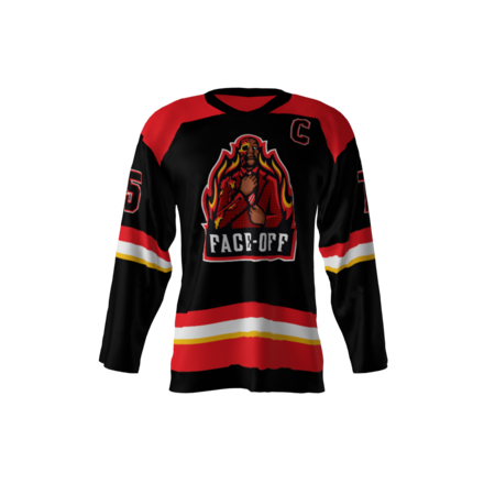 Face-Off Black Hockey Jersey