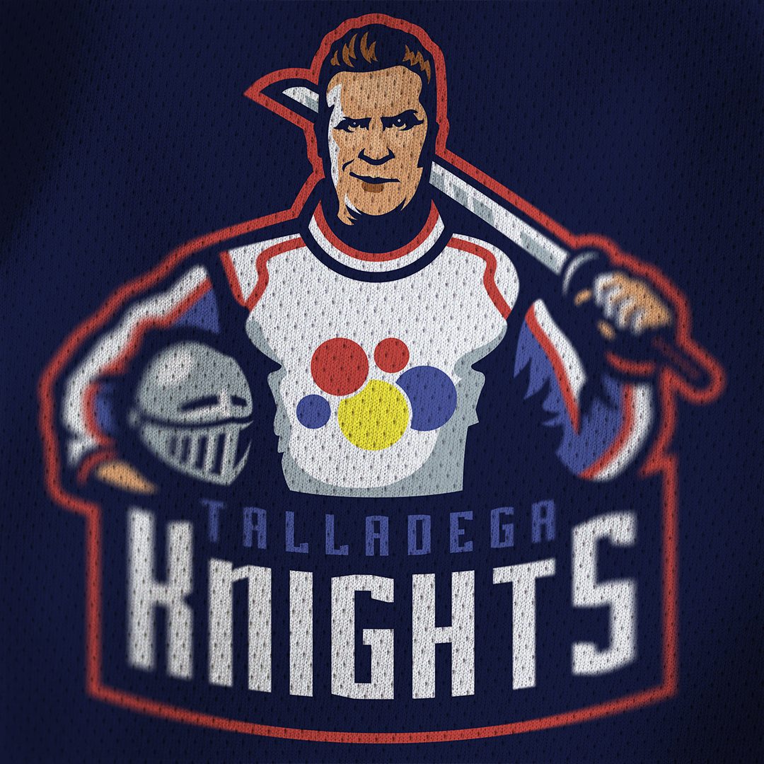 Talladega Knights Blue Hockey Jersey - Image 5
