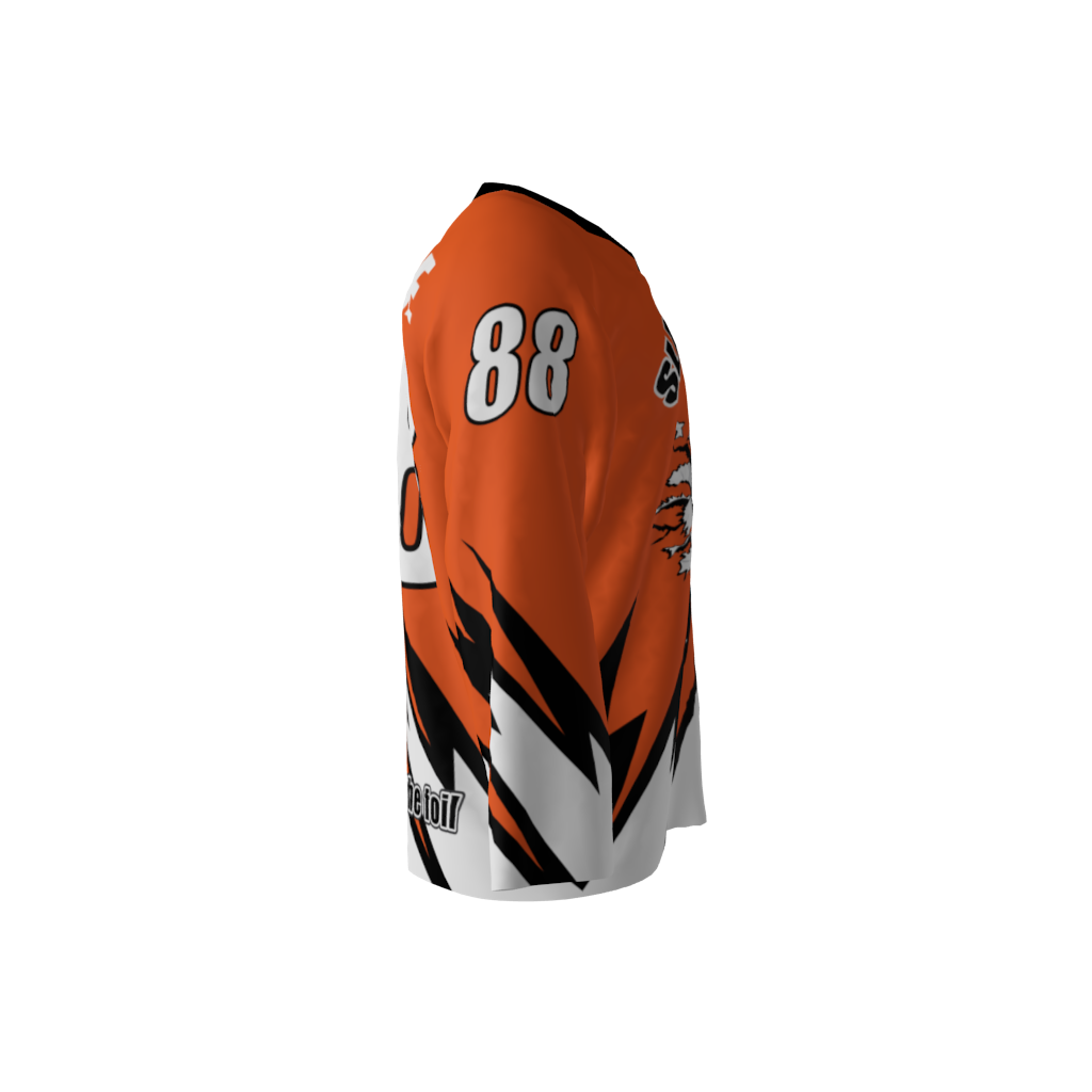 Slapshotz Orange Hockey Jersey - Image 4