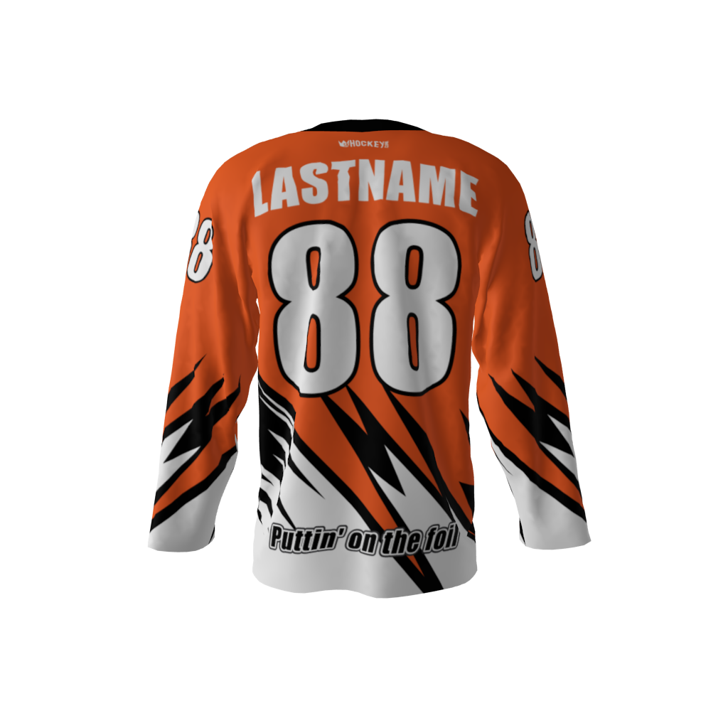 Slapshotz Orange Hockey Jersey - Image 3