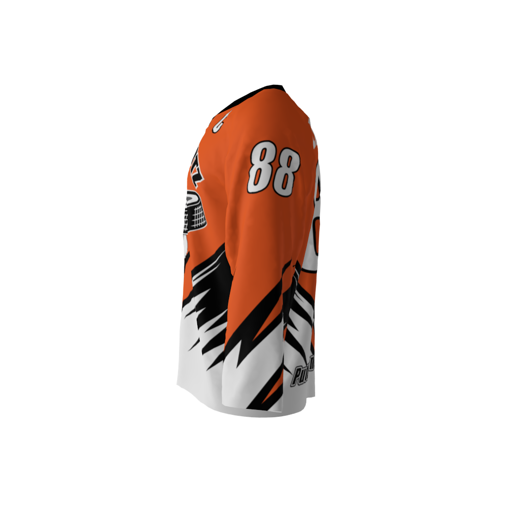 Slapshotz Orange Hockey Jersey - Image 2