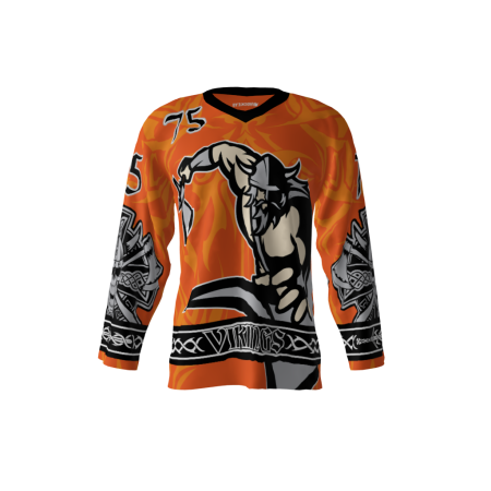 Vikings Orange Hockey Jersey
