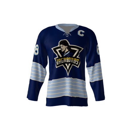 Jagr Bombs Navy Hockey Jersey