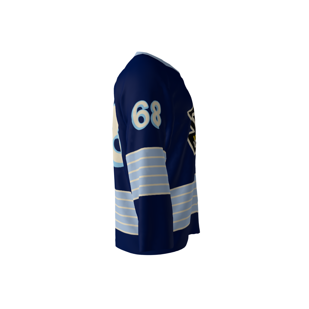 Jagr Bombs Navy Hockey Jersey - Image 4