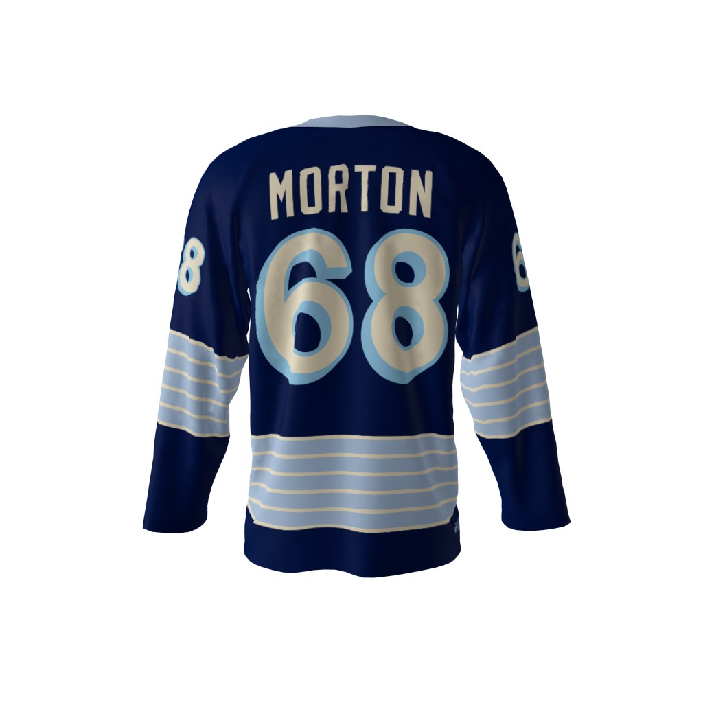 Jagr Bombs Navy Hockey Jersey - Image 3