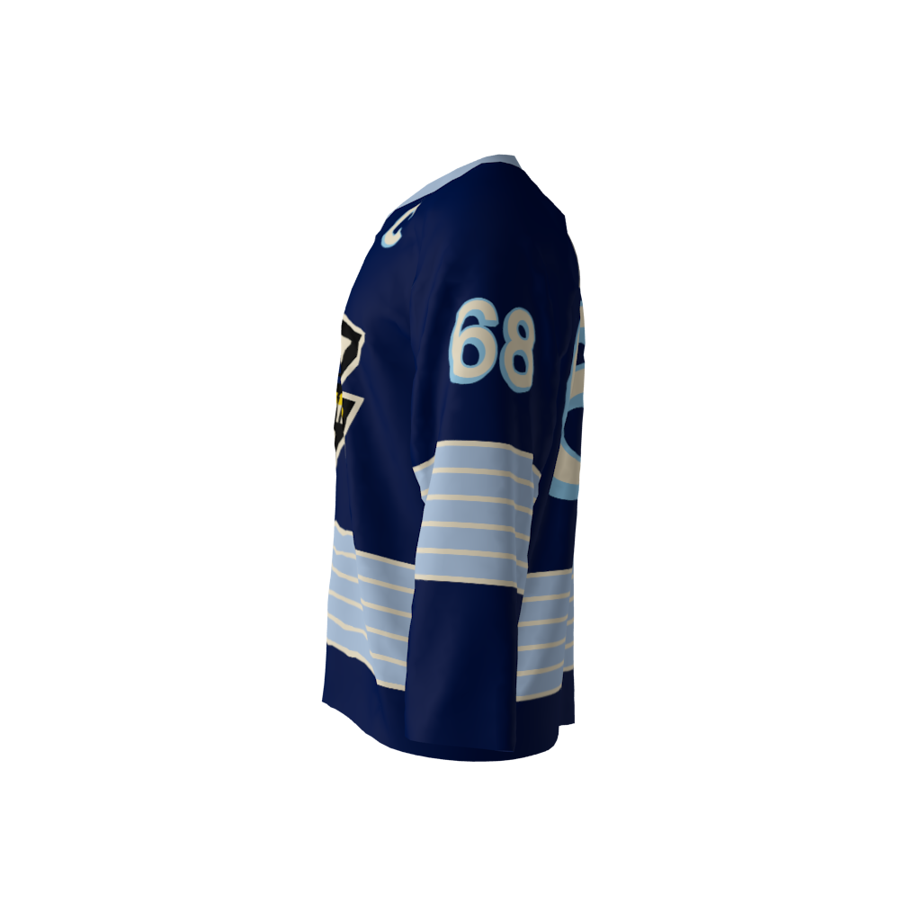 Jagr Bombs Navy Hockey Jersey - Image 2