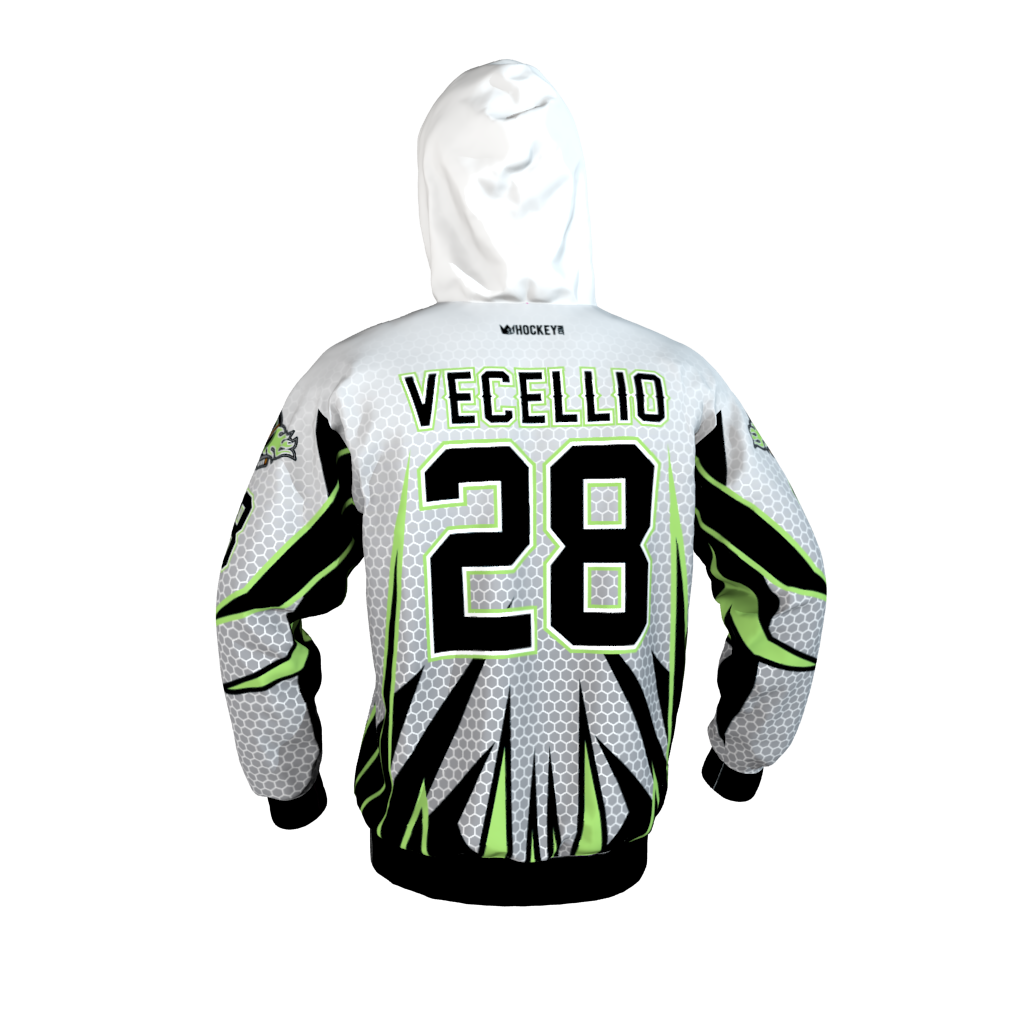 Puck Buddies White Hoodie - Image 3