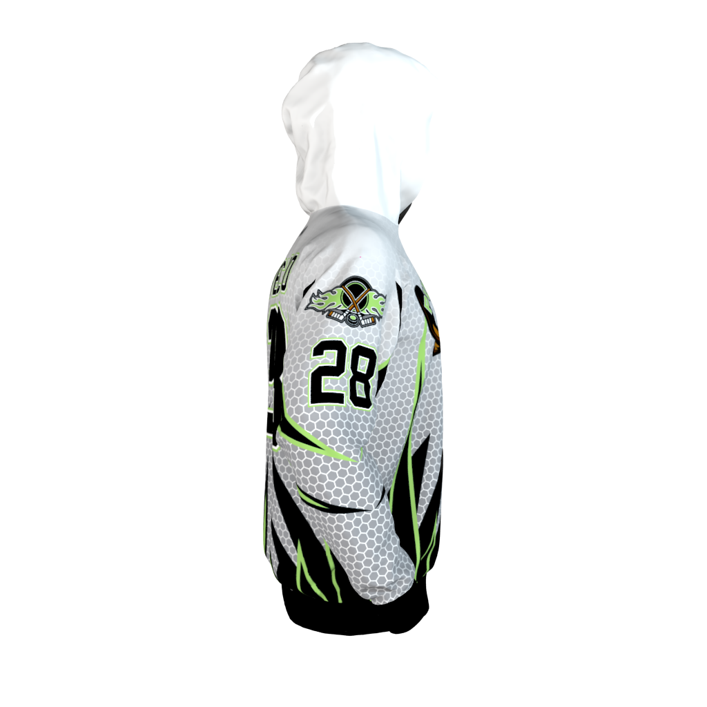 Puck Buddies White Hoodie - Image 4