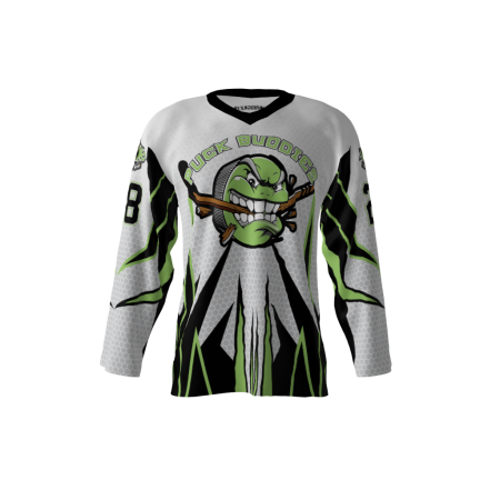 Puck Buddies Gray Hockey Jersey