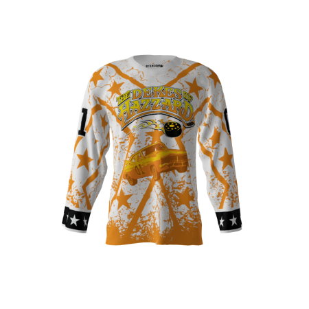 Dekes Of Hazard White Hockey Jersey