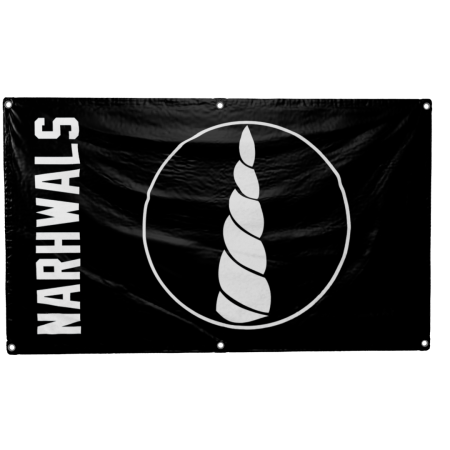 Narwhals Black Banner