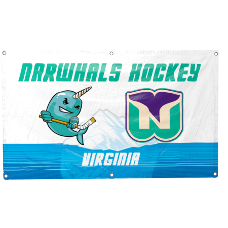 Narwhals White Banner