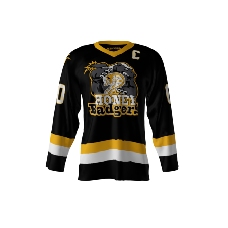 Honey Badgers Black Hockey Jersey