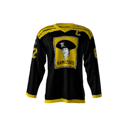 Hamiltons Black Hockey Jersey
