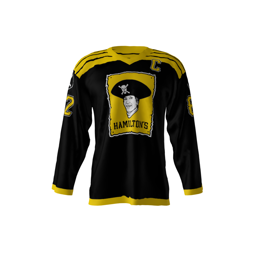Hamiltons Black Hockey Jersey