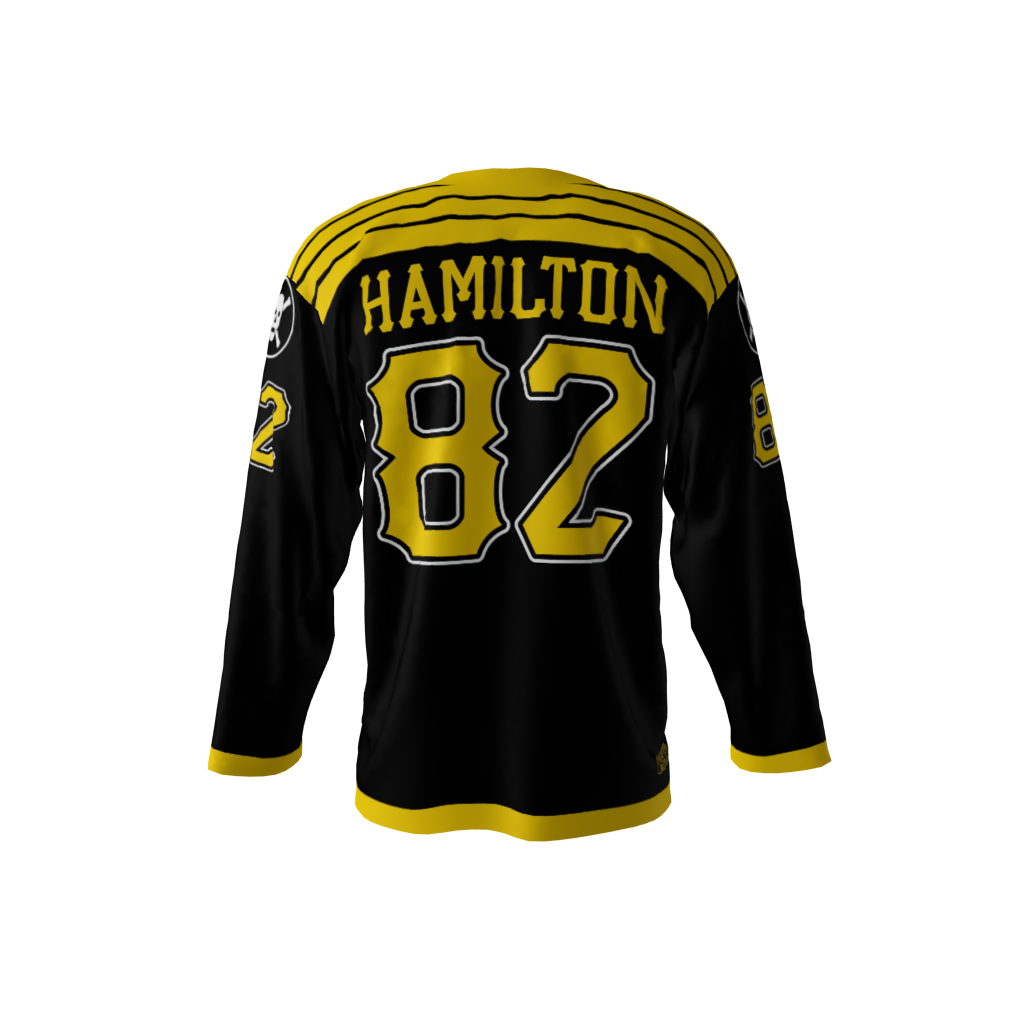 Hamiltons Black Hockey Jersey - Image 3