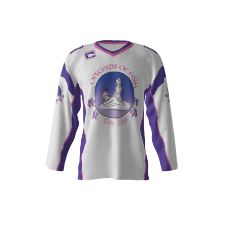 Orchids of Asia White Hockey Jersey