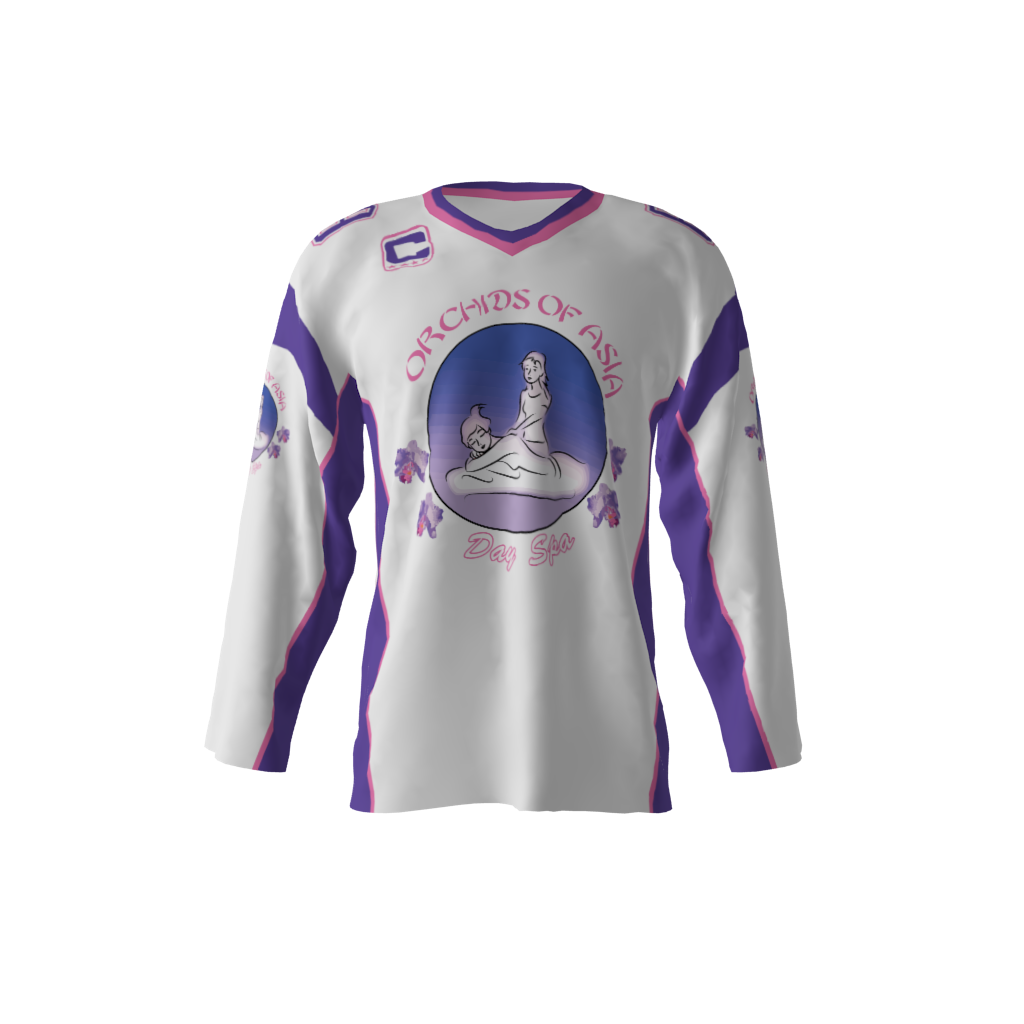 Orchids of Asia White Hockey Jersey