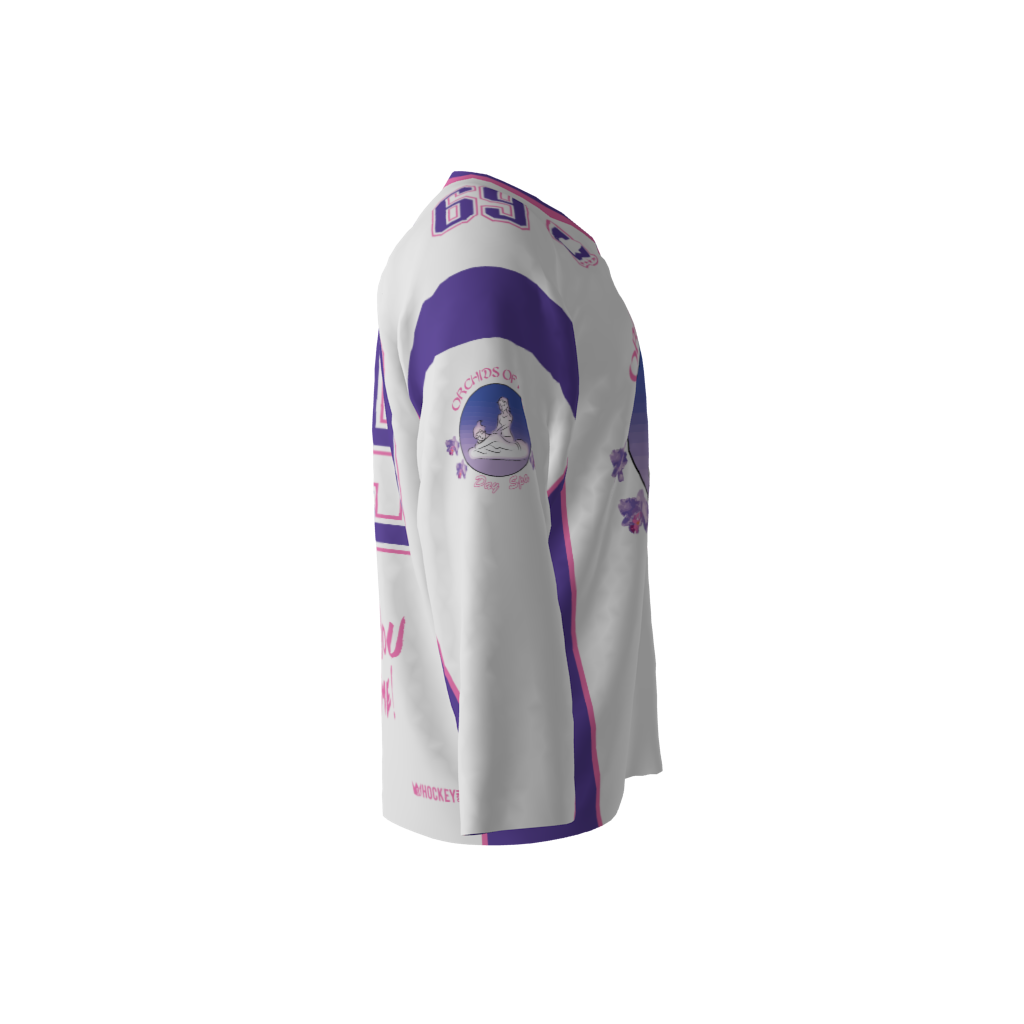 Orchids of Asia White Hockey Jersey - Image 4