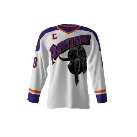 Phantoms White Hockey Jersey