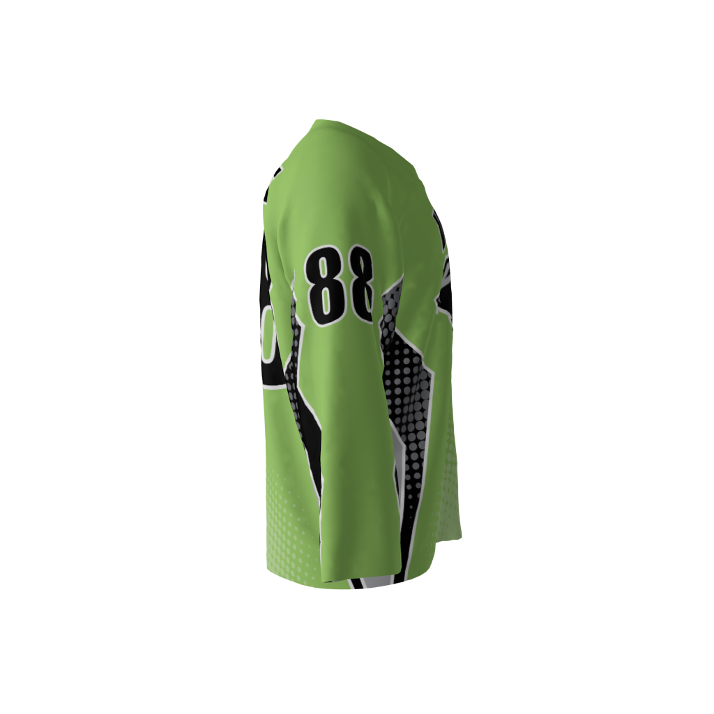 Venom Lime Green Hockey Jersey - Image 4