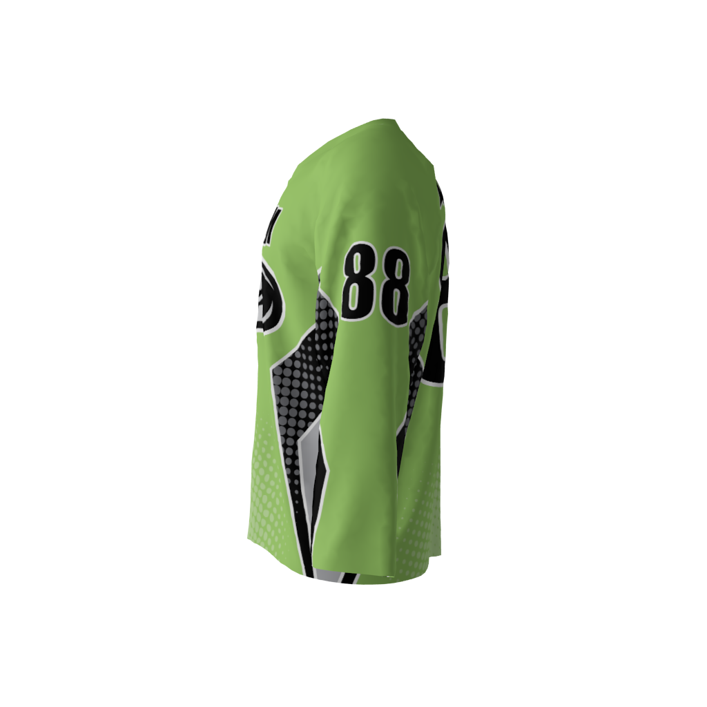Venom Lime Green Hockey Jersey - Image 2