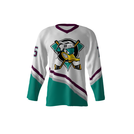 Ducks White Hockey Jersey