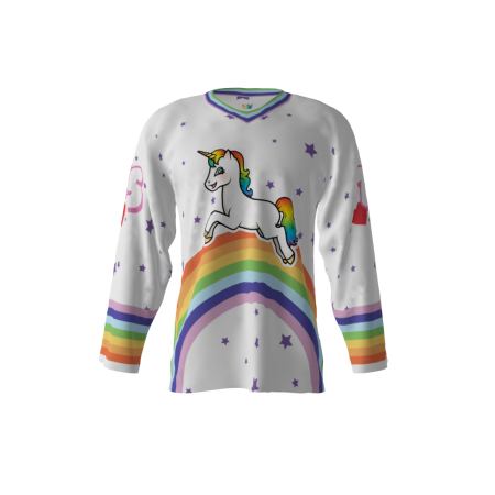 Unicorns White Hockey Jersey