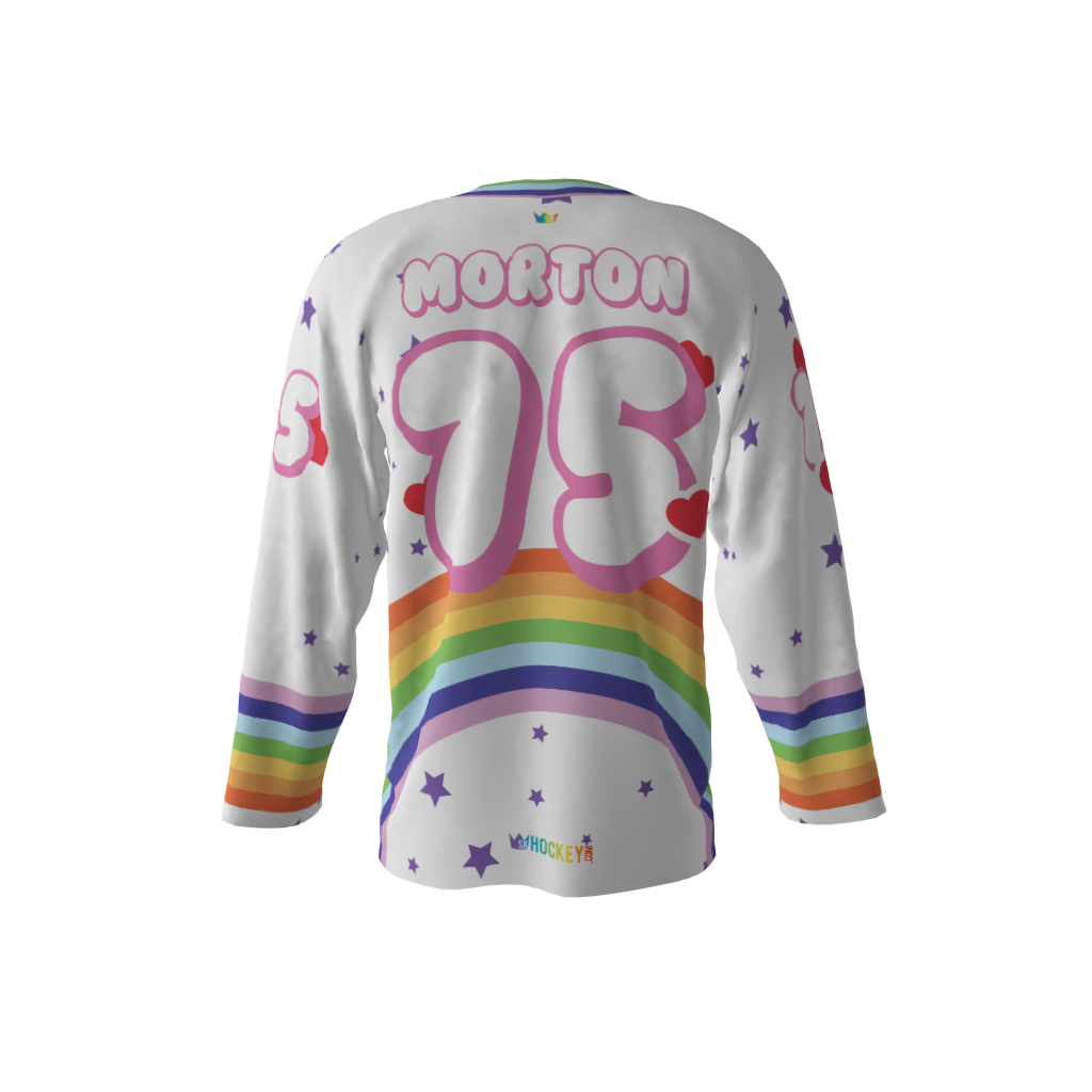 Unicorns White Hockey Jersey - Image 3