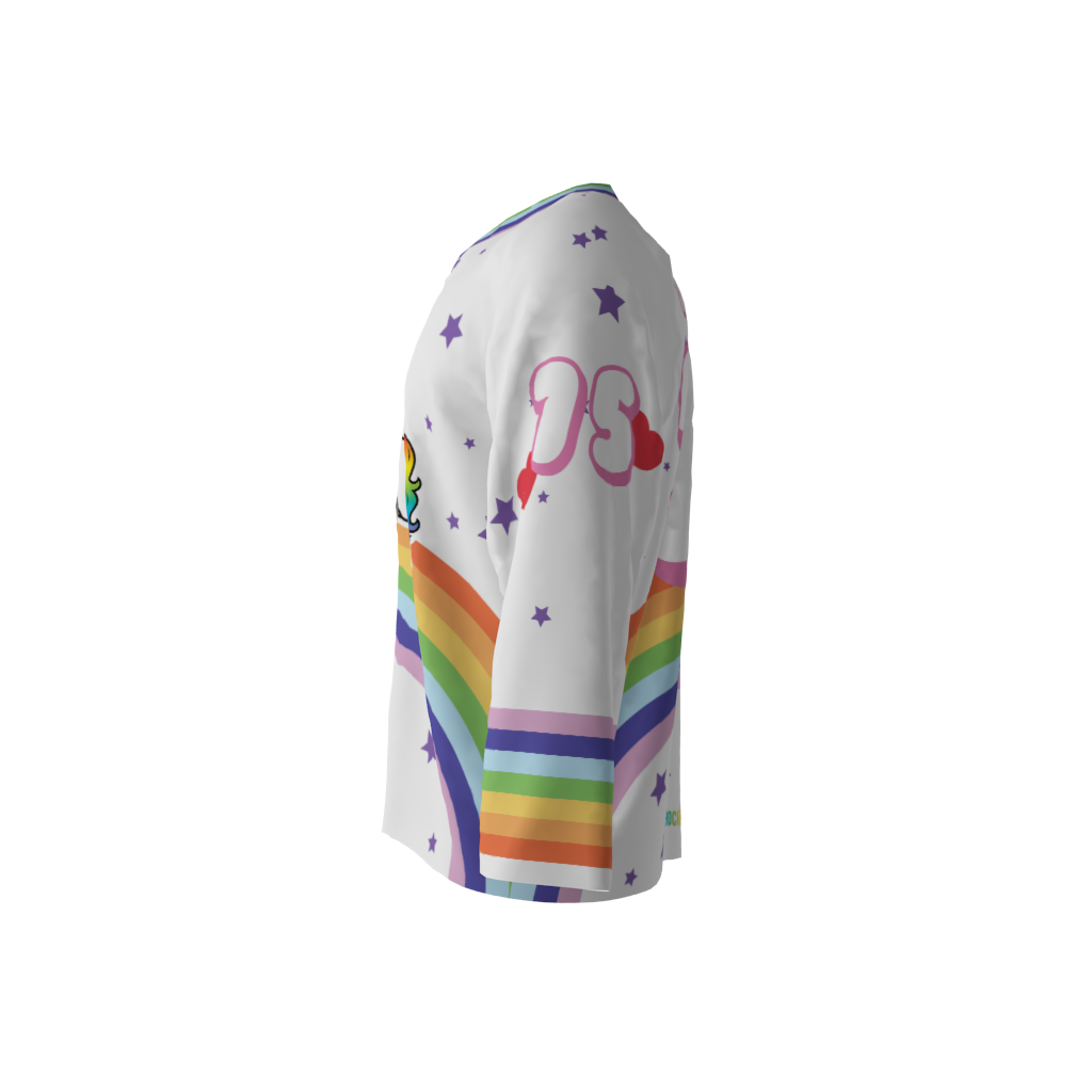 Unicorns White Hockey Jersey - Image 2