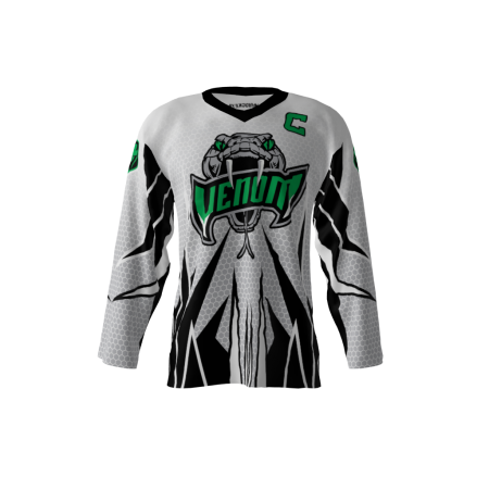 Venom White Hockey Jersey