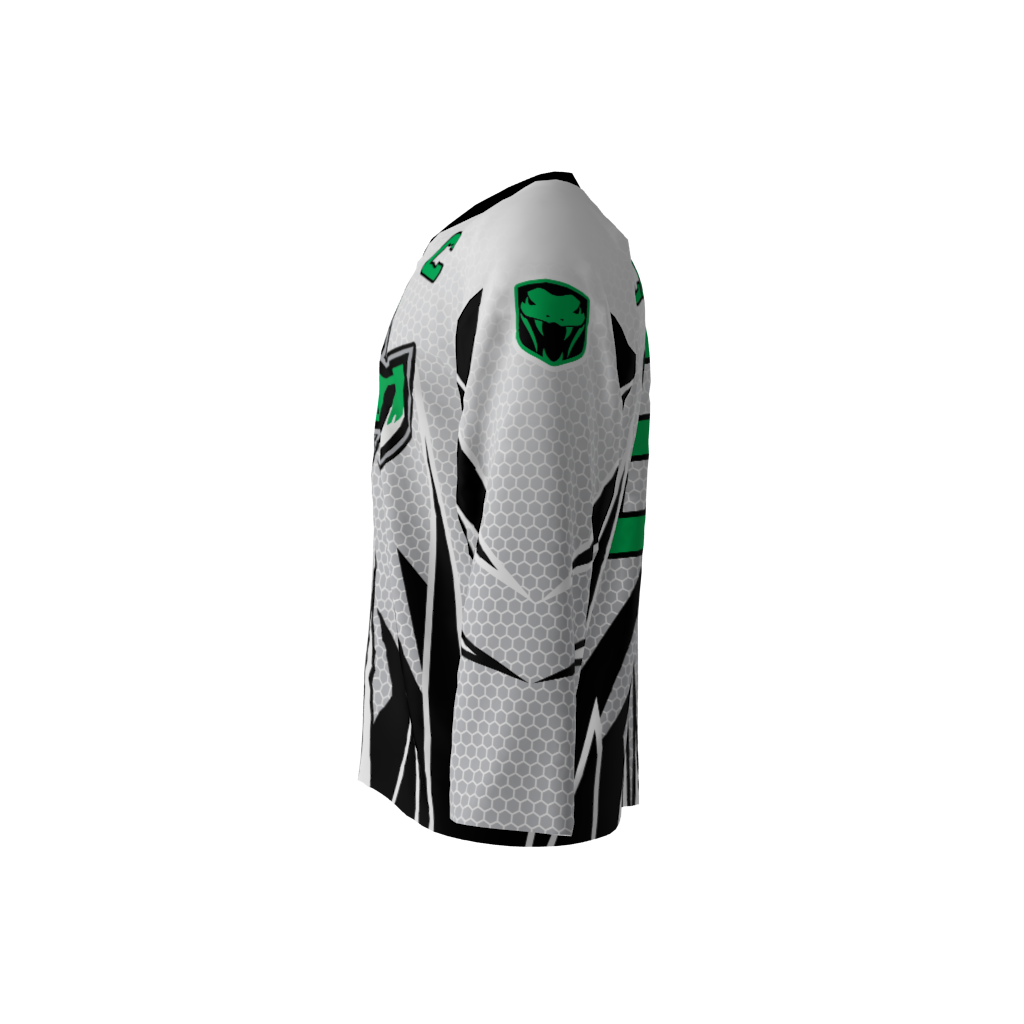 Venom White Hockey Jersey - Image 2