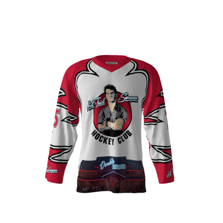 Hat Trick Swayze White Hockey Jersey