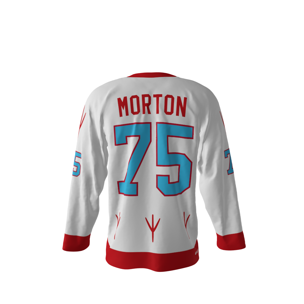 Pigeons White Hockey Jersey - Image 3