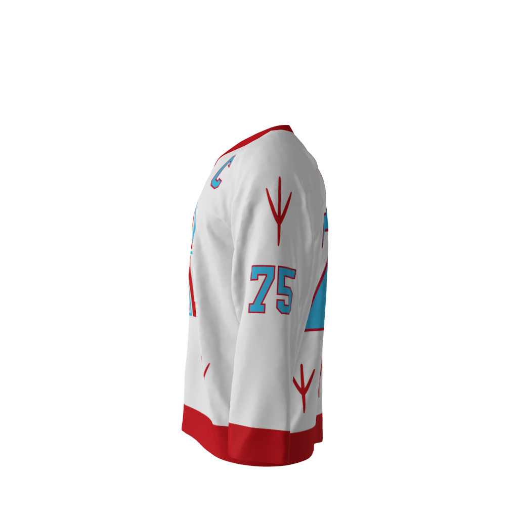 Pigeons White Hockey Jersey - Image 2