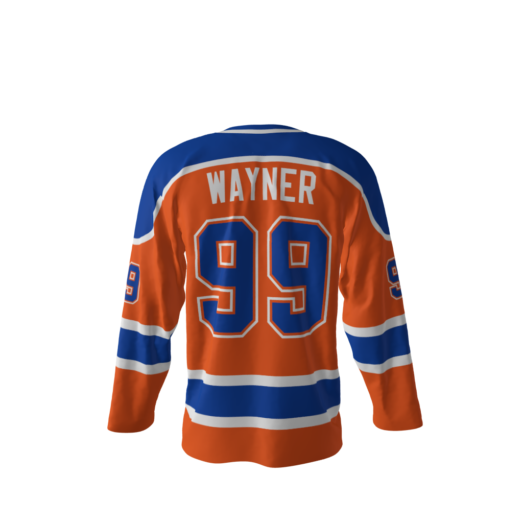 No Regretzkys Orange Hockey Jersey - Image 3