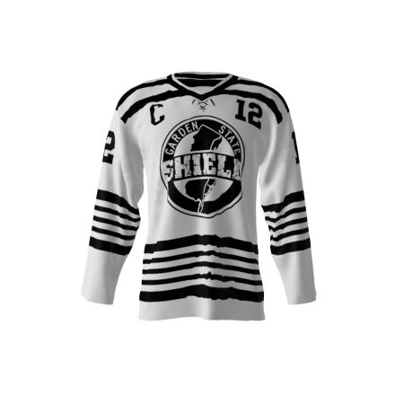 Garden State Shield White Hockey Jersey