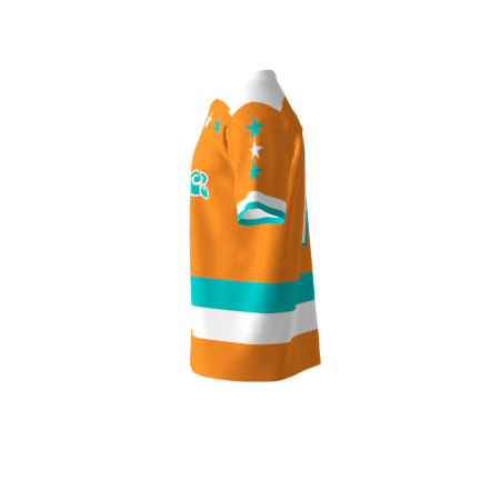 Alternative view of Tropics Orange Softball Jersey