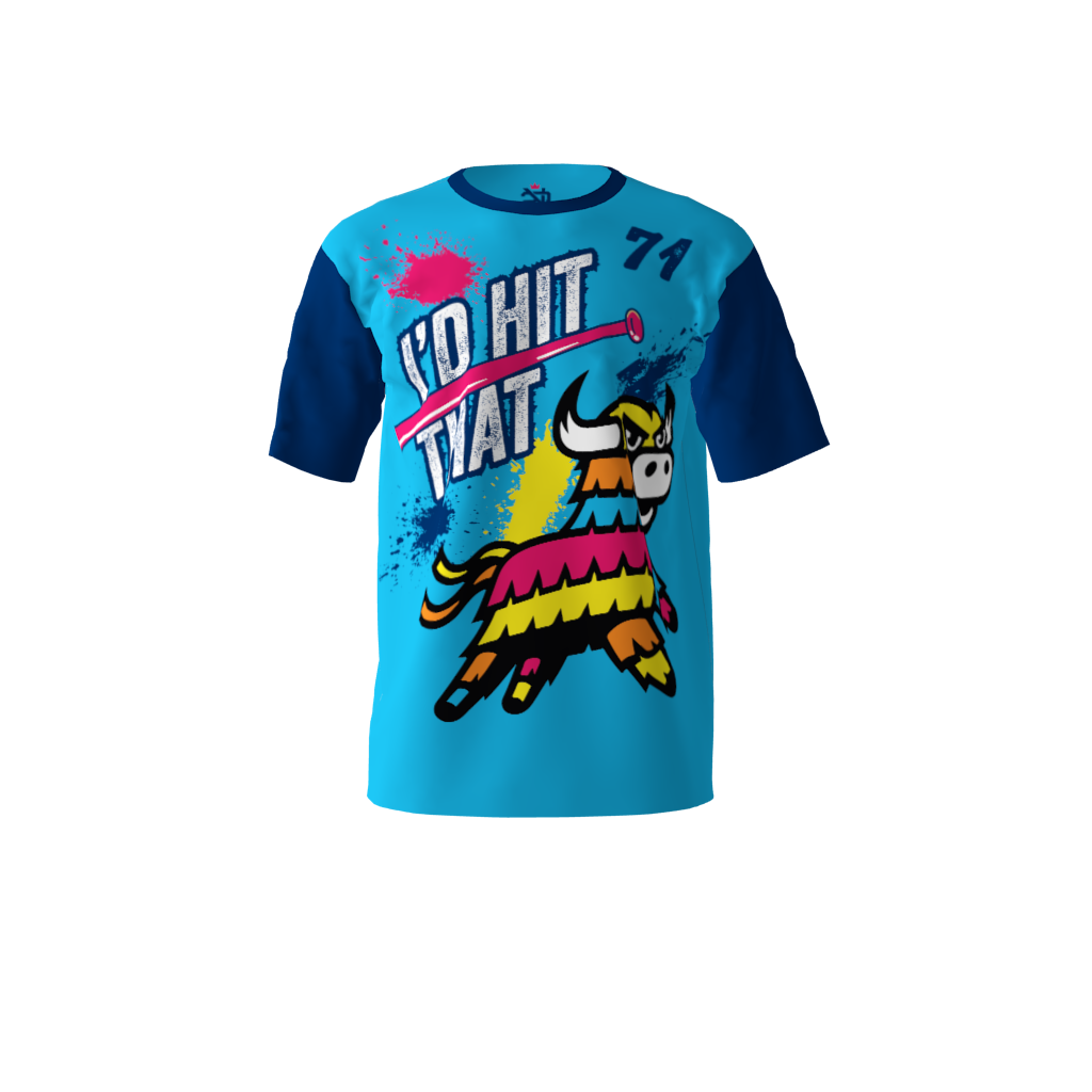 I'd Hit That Bull Piñata Softball Jersey