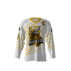 Murder Hornets White Yellow Hockey Jersey