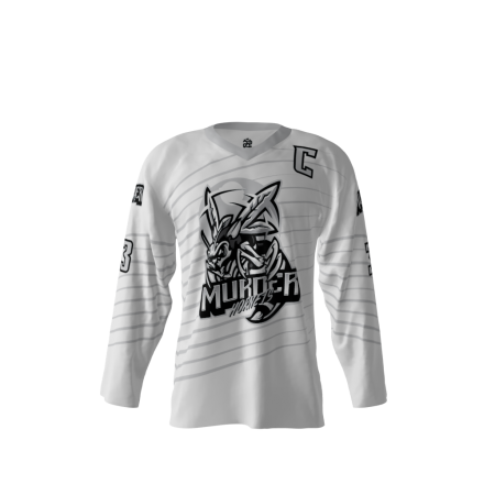 Murder Hornets Grayscale Hockey Jersey