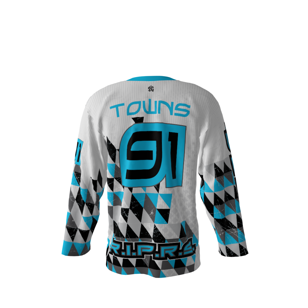 RIPRS White Hockey Jersey - Image 3