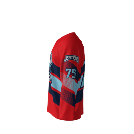 Jesters Red Hockey Jersey Left