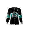 Sharks Black Hockey Jersey Front