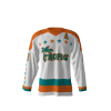 Front view of a custom dye sublimated Tropics hockey jersey
