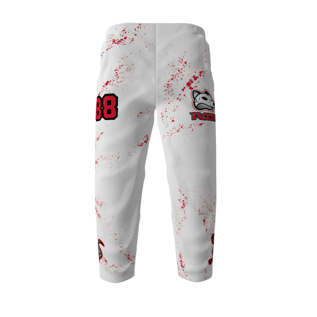 Cellar Dwellers White Inline Hockey Pants - Image 3