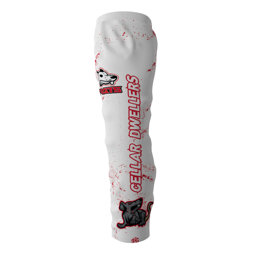Cellar Dwellers White Inline Hockey Pants - Image 2