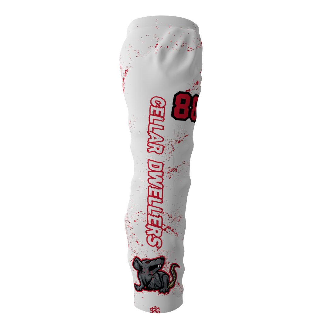 Cellar Dwellers White Inline Hockey Pants - Image 5