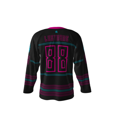 Hellfire Black Hockey Jersey Back