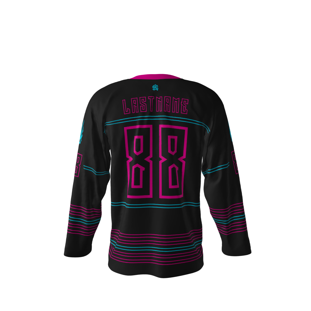 Hellfire Black Hockey Jersey Back